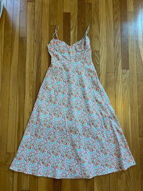 Princess Polly Floral Spaghetti Strap Midi Dress